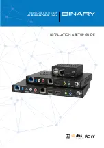 Предварительный просмотр 1 страницы Binary B-900-MOIP-4K Installation & Setup Manual