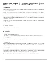 Preview for 1 page of Binary B-USB2-HUB4P Manual