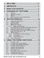 Preview for 10 page of Binatone Brick 4home edition User Manual