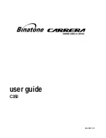 Предварительный просмотр 1 страницы Binatone Carrera C350 User Manual