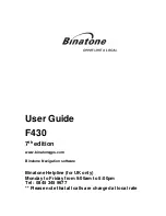 Предварительный просмотр 1 страницы Binatone F430 - EDITION 4 User Manual