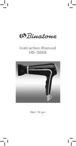 Preview for 1 page of Binatone HD-2008 Instruction Manual