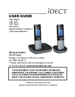 Binatone iDECT C10i Single User Manual предпросмотр