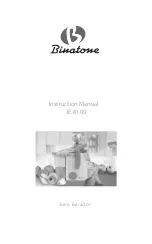 Предварительный просмотр 1 страницы Binatone JE-8100 Instruction Manual