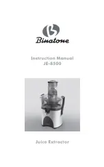 Binatone JE-8500 Instruction Manual предпросмотр