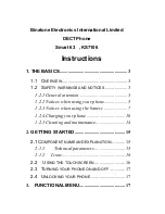 Preview for 1 page of Binatone KS7106 Instructions Manual