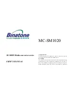 Binatone MC-SM1020 User Manual предпросмотр