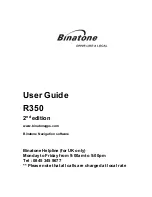 Binatone R350 User Manual предпросмотр