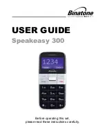 Предварительный просмотр 1 страницы Binatone Speakeasy 300 User Manual