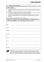 Предварительный просмотр 66 страницы Binder 9010-0073 Operating Manual