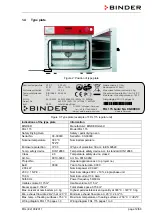 Предварительный просмотр 12 страницы Binder 9010-0269 Operating Manual