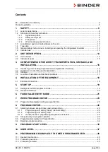 Предварительный просмотр 6 страницы Binder 9020-0112 Operating Manual