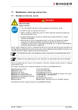 Предварительный просмотр 66 страницы Binder 9020-0112 Operating Manual