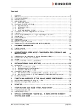 Preview for 2 page of Binder 9020-0366 Operating Manual