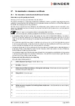 Preview for 90 page of Binder 9020-0366 Operating Manual