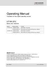 Preview for 1 page of Binder 9020-0402 Translation Of The Original Operating Manual