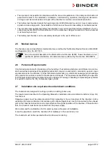 Preview for 22 page of Binder 9020-0402 Translation Of The Original Operating Manual