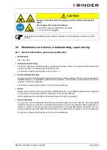 Предварительный просмотр 61 страницы Binder 9020-0423 Operating Manual