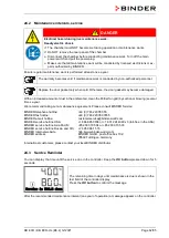 Предварительный просмотр 62 страницы Binder 9020-0423 Operating Manual