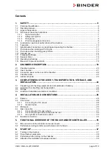 Предварительный просмотр 2 страницы Binder 9040-0189 Operating Manual