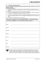 Предварительный просмотр 119 страницы Binder 9040-0189 Operating Manual