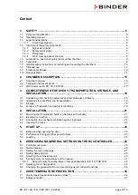 Предварительный просмотр 2 страницы Binder BD 115 Operating Manual