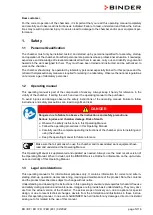 Preview for 5 page of Binder BD 115 Operating Manual