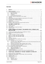 Preview for 2 page of Binder CB 170 Operating Manual