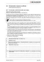 Предварительный просмотр 70 страницы Binder FDL 115 Operating Manual