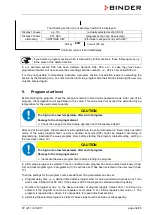 Предварительный просмотр 34 страницы Binder FP 115 Operating Manual