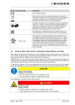 Preview for 10 page of Binder KB 115 (E4) Operating Instructions Manual