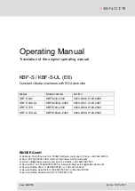 Preview for 1 page of Binder KBF-S 240 Operating Manual