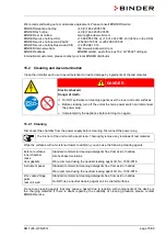 Предварительный просмотр 76 страницы Binder KMF 115 Operating Manual