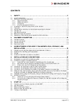 Preview for 2 page of Binder MKF 115 Operating Manual