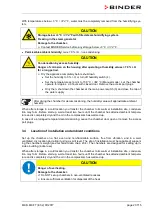 Preview for 21 page of Binder MKF 115 Operating Manual