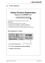 Preview for 109 page of Binder MKF 115 Operating Manual