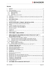 Предварительный просмотр 4 страницы Binder TM 01 Operating Manual