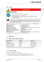 Предварительный просмотр 36 страницы Binder TWG 01 Operating Manual