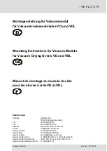 Preview for 1 page of Binder vdl 115 Mounting Instructions