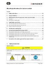 Preview for 12 page of Binder vdl 115 Mounting Instructions