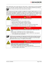 Предварительный просмотр 21 страницы Binder vdl 115 Operating Manual