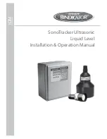 Bindicator SonoTracker Ultrasonic Liquid Level Installation & Operation Manual предпросмотр