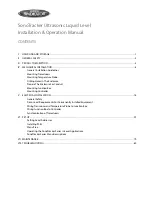 Preview for 3 page of Bindicator SonoTracker Ultrasonic Liquid Level Installation & Operation Manual