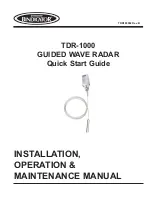 Preview for 1 page of Bindicator TDR-1000 Quick Start Manual