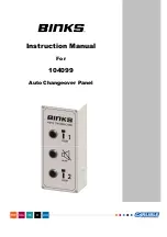 Preview for 1 page of Binks 104099 Instruction Manual