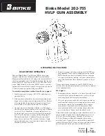 Binks 202-755 Operating Instructions Manual preview