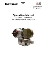 Binks AA4400A Operation Manual preview