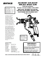 Binks AA4400M Instructions Manual preview