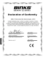 Preview for 16 page of Binks Gemini II 41-818810 Service & Operating Manual