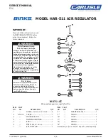 Preview for 1 page of Binks HAR-511 Service Manual